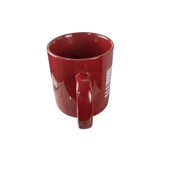 Life Is Good Dark Red Stay True White USA Flag Heavy Ceramic Coffee Cup Tea Mug - Picture 3 of 13